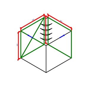 M_矩形彎頭 - 斜接 - 雙弧葉片