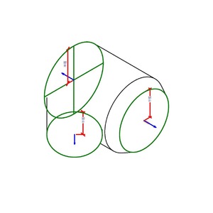 M_圓形 T 接頭帶轉接頭 - 側向