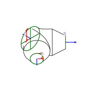 M_圓形 Y 接頭帶轉接頭 - 對稱